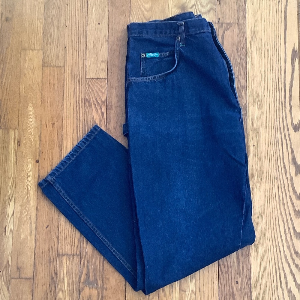 Liberty Men's Dark Blue Relaxed Carpenter Jeans 40x32